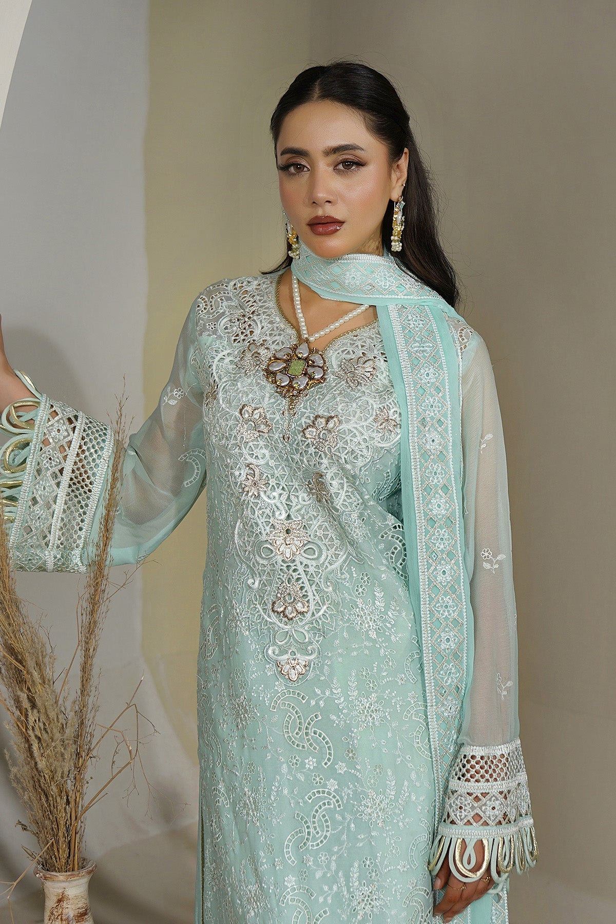 Maryams | Aarzu Formals | A-12002 - by Libasekhas UK - Registered Vendor of : Maryams - 100% Original Designer Dress