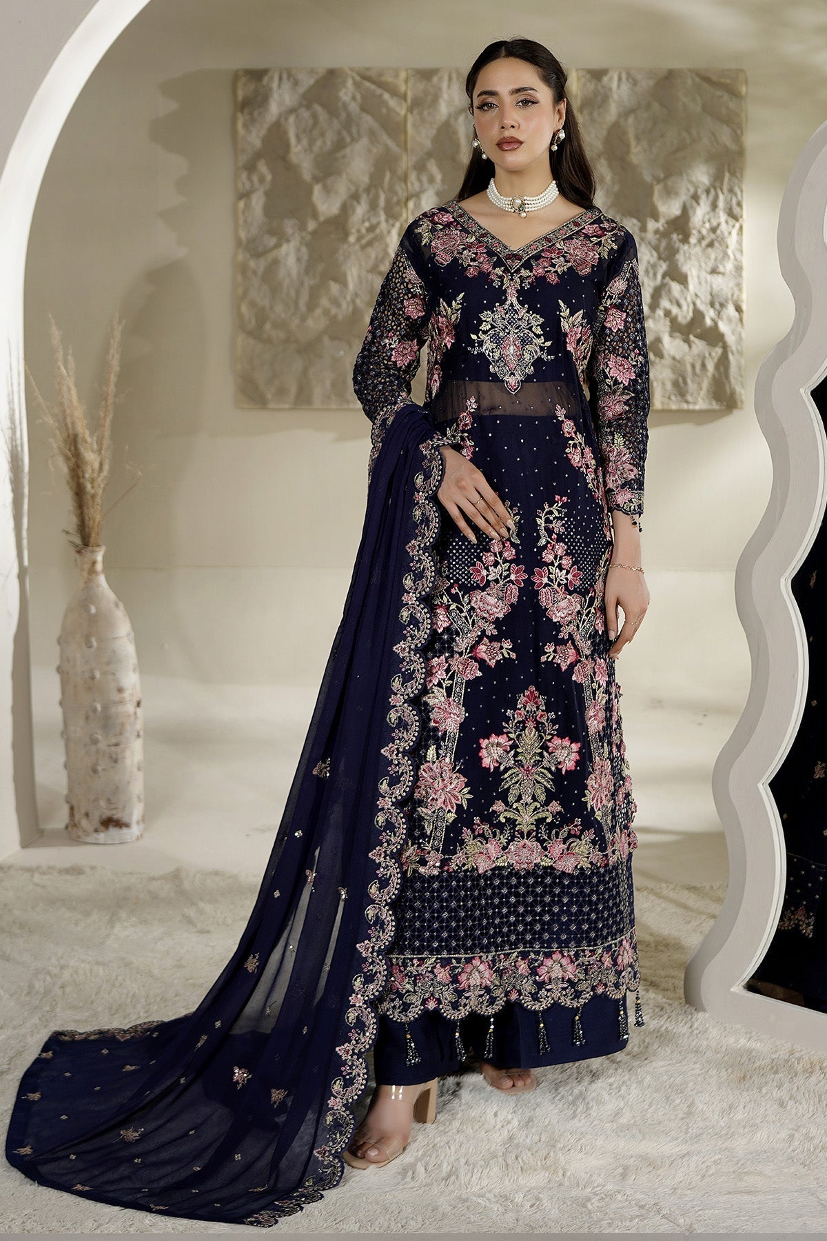 Maryams | Aarzu Formals | A-12007 - by Libasekhas UK - Registered Vendor of : Maryams - 100% Original Designer Dress