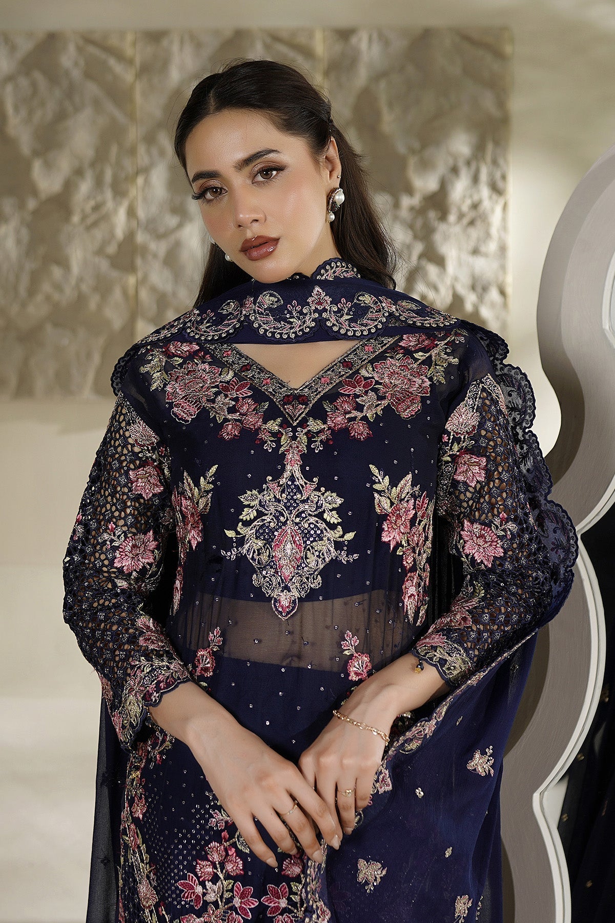 Maryams | Aarzu Formals | A-12007 - by Libasekhas UK - Registered Vendor of : Maryams - 100% Original Designer Dress