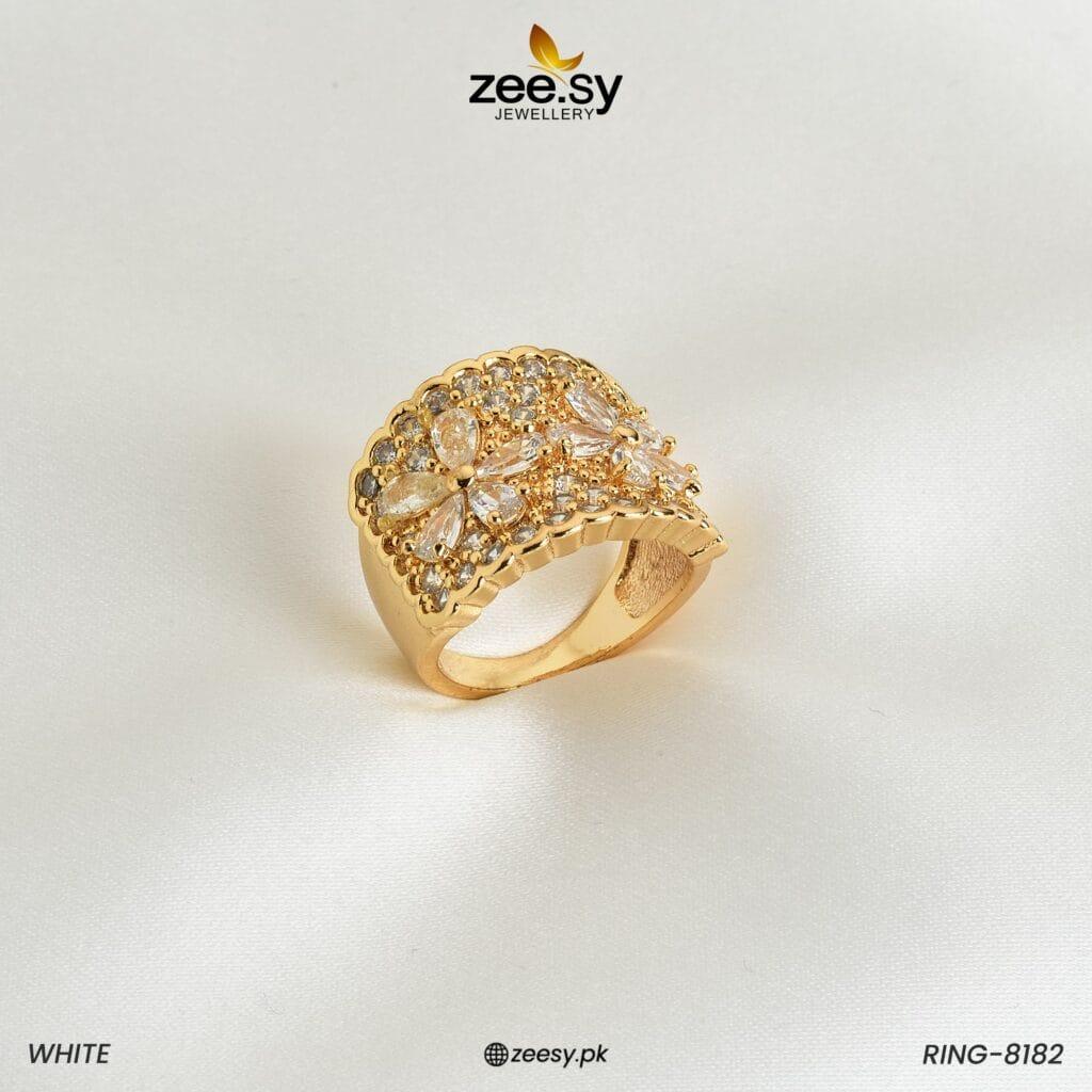 Ring-8182 - by - Libasekhas UK - Registered Vendor of : Zeesy - 100% Original Designer Dresss