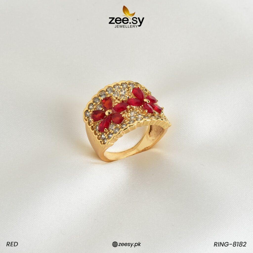 Ring-8182 - by - Libasekhas UK - Registered Vendor of : Zeesy - 100% Original Designer Dresss