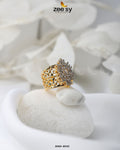 Floral Ring-8243 - by - Libasekhas UK - Registered Vendor of : Zeesy - 100% Original Designer Dresss
