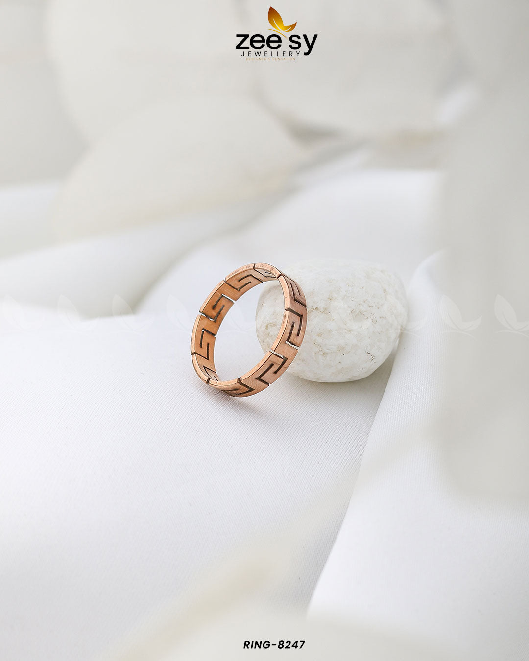 Maze Pattern Ring-8247 - by - Libasekhas UK - Registered Vendor of : Zeesy - 100% Original Designer Dresss