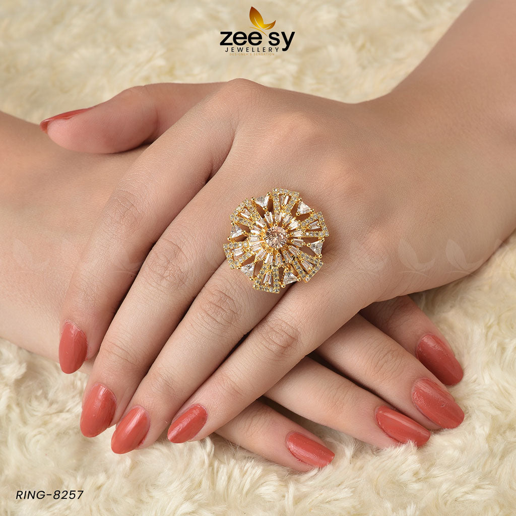 Ring-8257 - by - Libasekhas UK - Registered Vendor of : Zeesy - 100% Original Designer Dresss