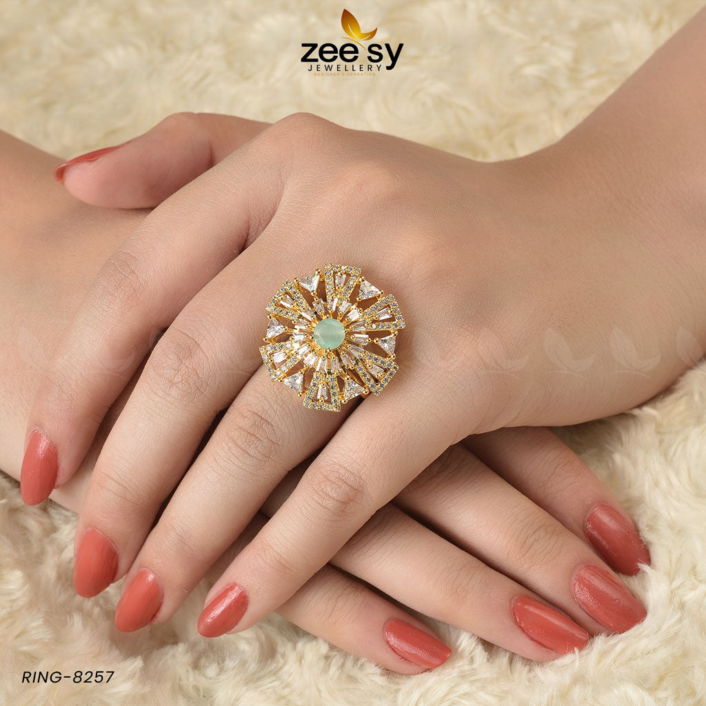 Ring-8257 - by - Libasekhas UK - Registered Vendor of : Zeesy - 100% Original Designer Dresss