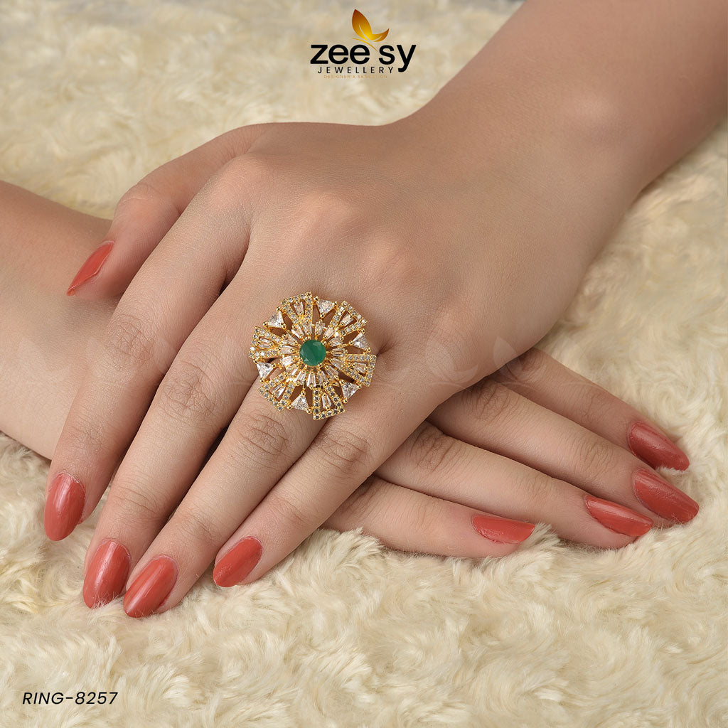 Ring-8257 - by - Libasekhas UK - Registered Vendor of : Zeesy - 100% Original Designer Dresss