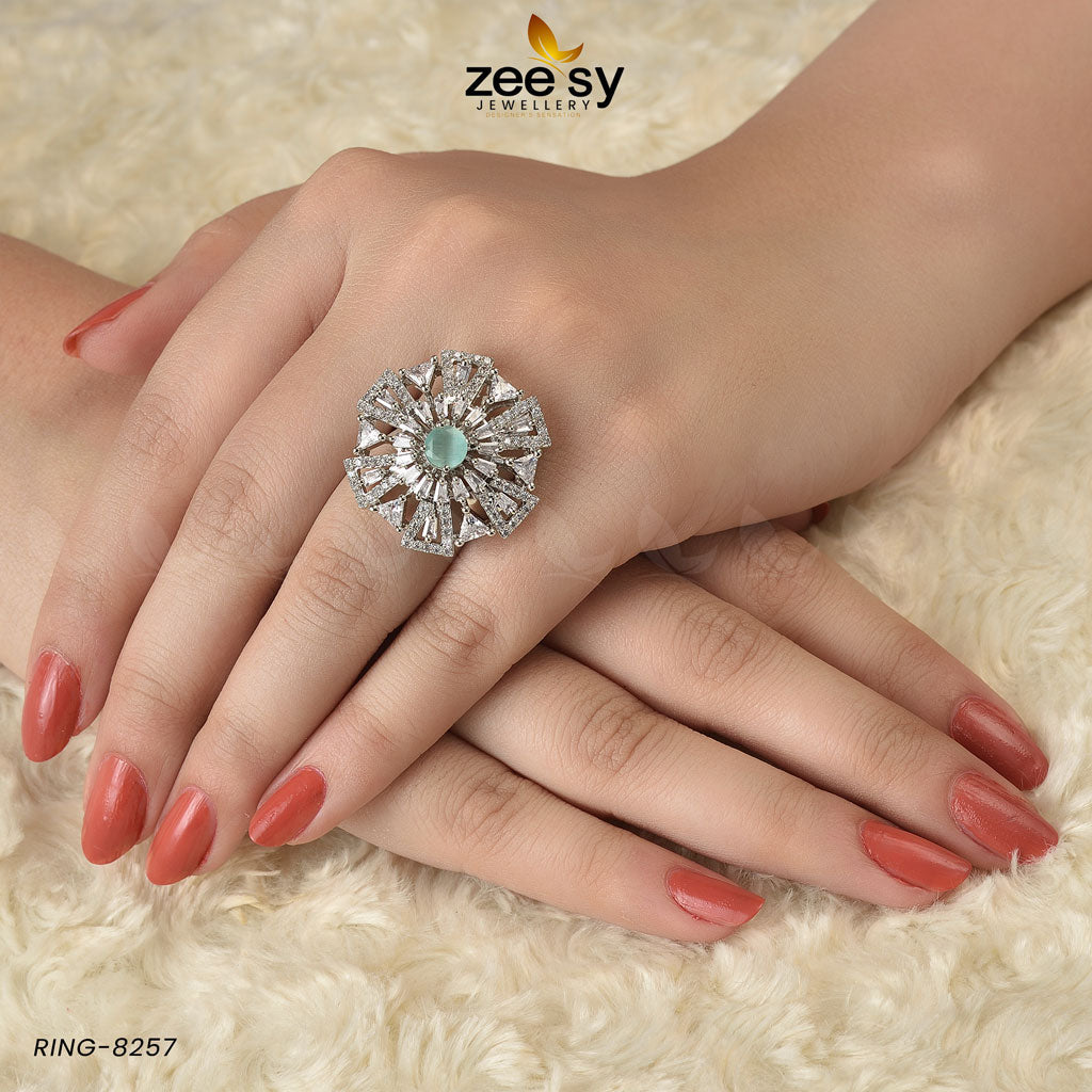 Ring-8257 - by - Libasekhas UK - Registered Vendor of : Zeesy - 100% Original Designer Dresss