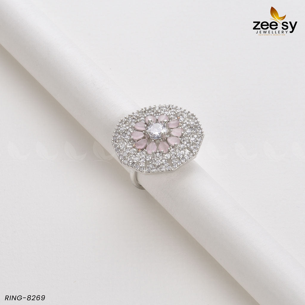 Round Ring-8269 - by - Libasekhas UK - Registered Vendor of : Zeesy - 100% Original Designer Dresss