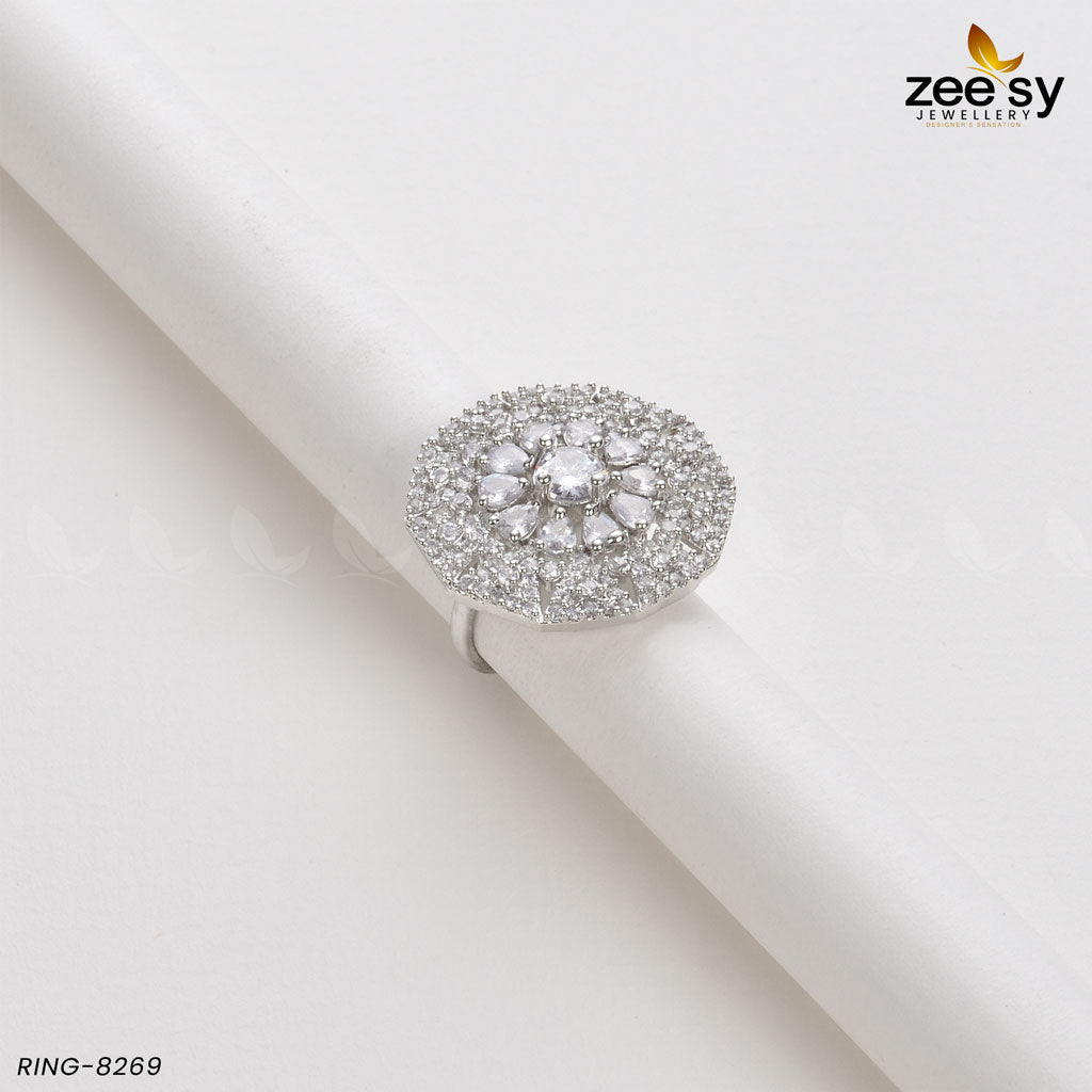 Round Ring-8269 - by - Libasekhas UK - Registered Vendor of : Zeesy - 100% Original Designer Dresss