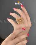 Cubic Ring-8272 - by - Libasekhas UK - Registered Vendor of : Zeesy - 100% Original Designer Dresss