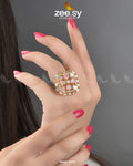 Cubic Ring-8272 - by - Libasekhas UK - Registered Vendor of : Zeesy - 100% Original Designer Dresss