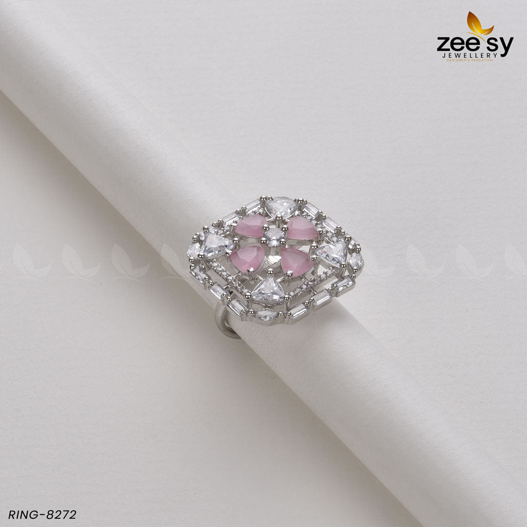 Cubic Ring-8272 - by - Libasekhas UK - Registered Vendor of : Zeesy - 100% Original Designer Dresss