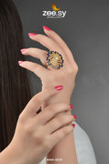 Rhinestone Ring-8276 - by - Libasekhas UK - Registered Vendor of : Zeesy - 100% Original Designer Dresss