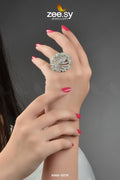 Rhinestone Ring-8276 - by - Libasekhas UK - Registered Vendor of : Zeesy - 100% Original Designer Dresss