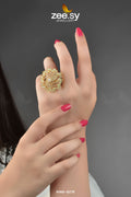 Rhinestone Ring-8276 - by - Libasekhas UK - Registered Vendor of : Zeesy - 100% Original Designer Dresss