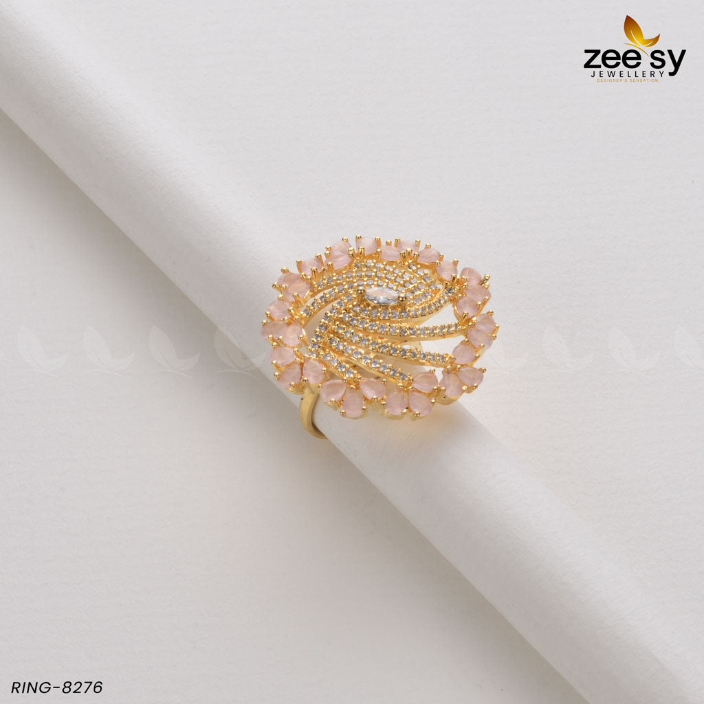 Rhinestone Ring-8276 - by - Libasekhas UK - Registered Vendor of : Zeesy - 100% Original Designer Dresss
