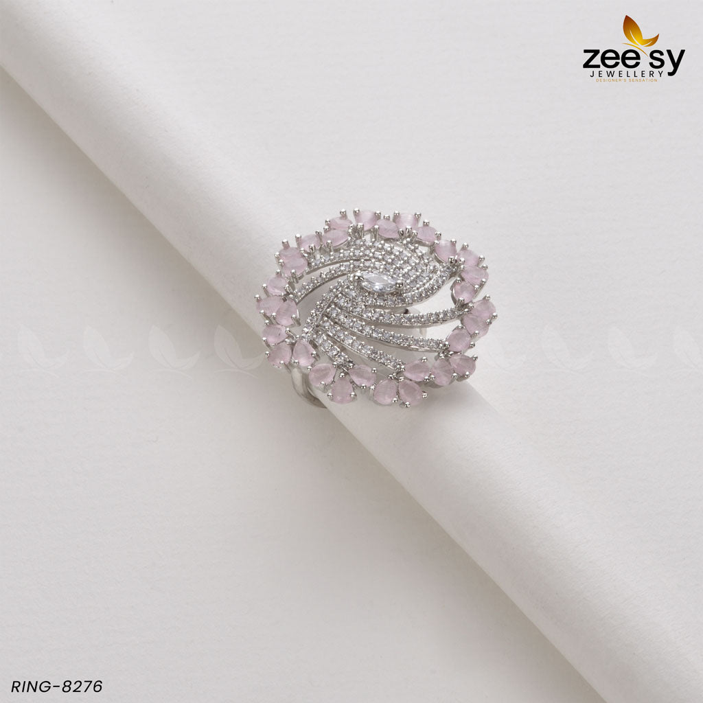 Rhinestone Ring-8276 - by - Libasekhas UK - Registered Vendor of : Zeesy - 100% Original Designer Dresss
