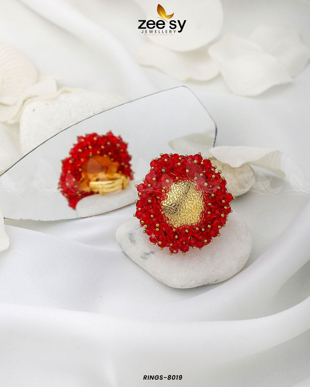 Rings-8019 - by - Libasekhas UK - Registered Vendor of : Zeesy - 100% Original Designer Dresss
