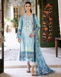 Roheenaz | Flora Printed Lawn | Azure - by - Libasekhas UK - Registered Vendor of : Roheenaz - 100% Original Designer Dresss