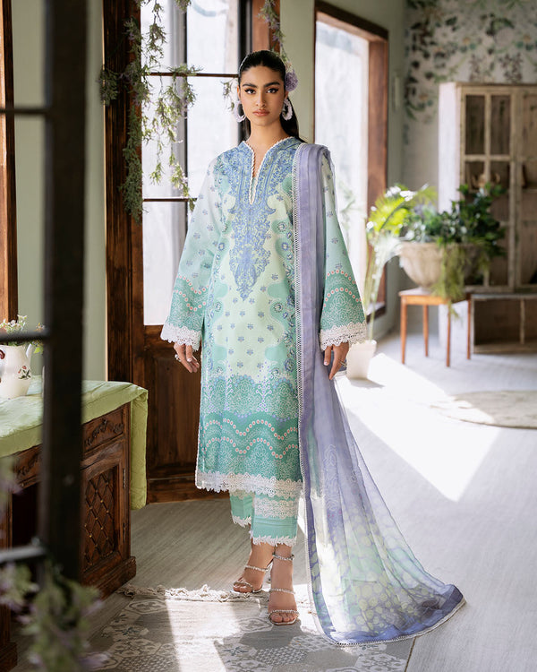 Roheenaz | Flora Printed Lawn | Elysium - by - Libasekhas UK - Registered Vendor of : Roheenaz - 100% Original Designer Dresss