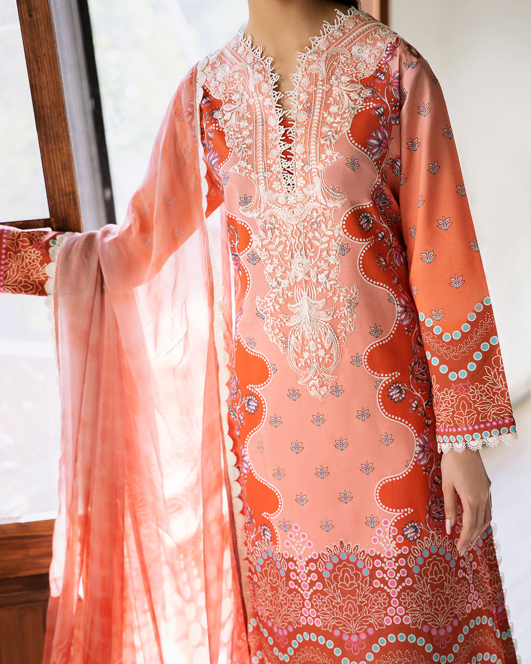 Roheenaz | Flora Printed Lawn | Serenade - by - Libasekhas UK - Registered Vendor of : Roheenaz - 100% Original Designer Dresss