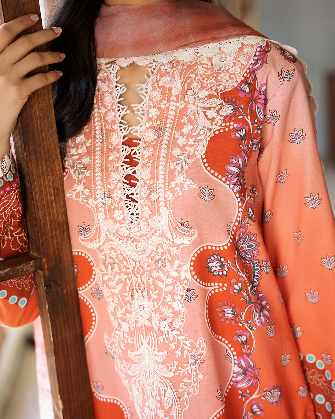 Roheenaz | Flora Printed Lawn | Serenade - by - Libasekhas UK - Registered Vendor of : Roheenaz - 100% Original Designer Dresss