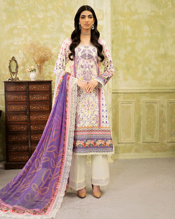 Roheenaz | Flora Printed Lawn | Evangeline - by - Libasekhas UK - Registered Vendor of : Roheenaz - 100% Original Designer Dresss