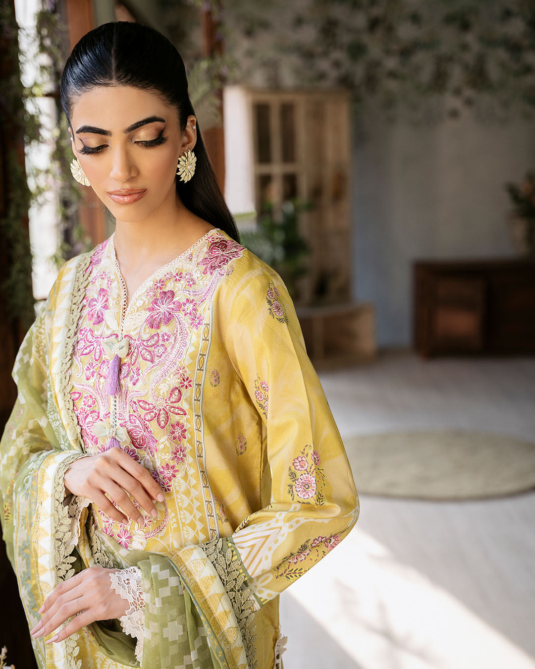 Roheenaz | Flora Printed Lawn | Mystique - by - Libasekhas UK - Registered Vendor of : Roheenaz - 100% Original Designer Dresss