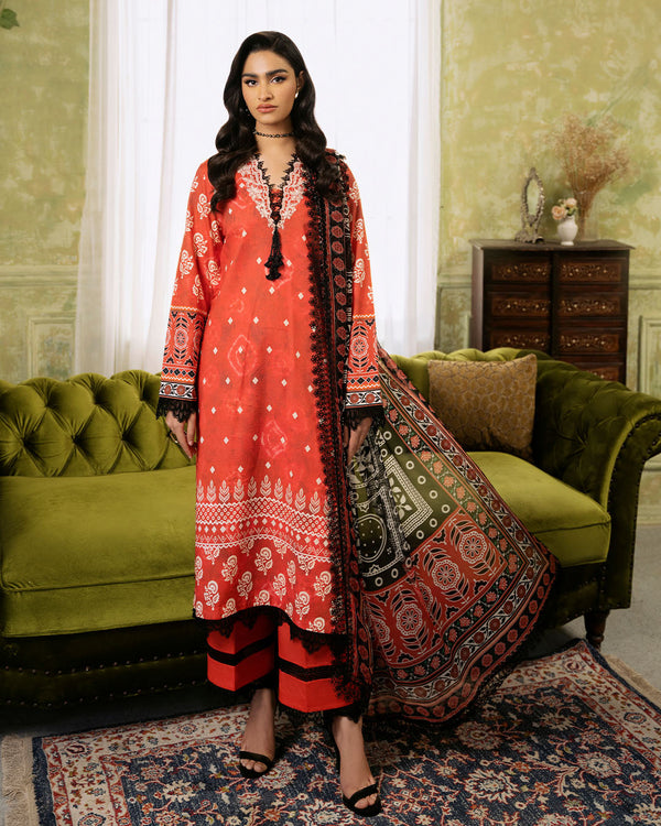 Roheenaz | Flora Printed Lawn | Solstice - by - Libasekhas UK - Registered Vendor of : Roheenaz - 100% Original Designer Dresss