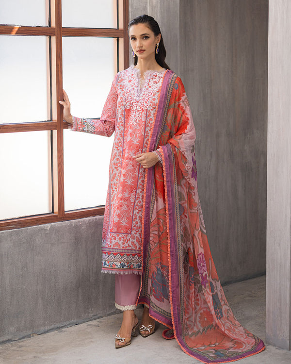 Roheenaz | Azalea Printed Lawn 24 | Sunset Serenade - by - Libasekhas UK - Registered Vendor of : Roheenaz - 100% Original Designer Dresss
