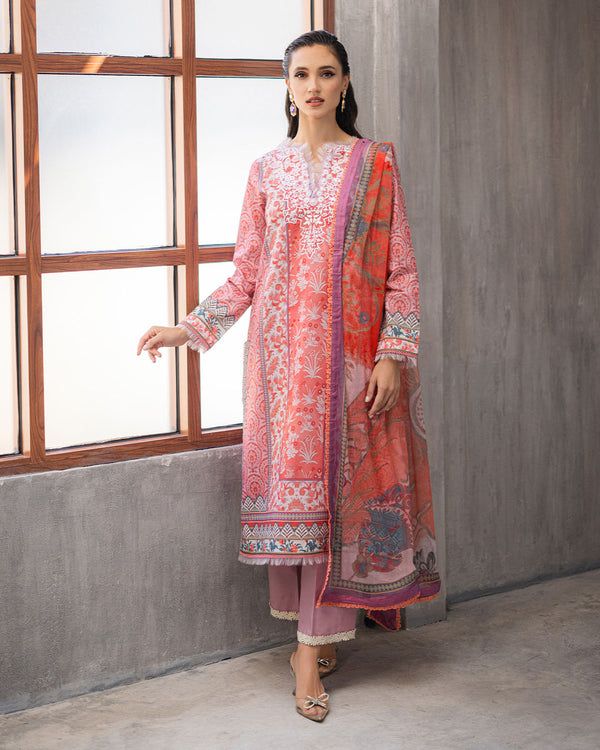 Roheenaz | Azalea Printed Lawn 24 | Sunset Serenade - by - Libasekhas UK - Registered Vendor of : Roheenaz - 100% Original Designer Dresss