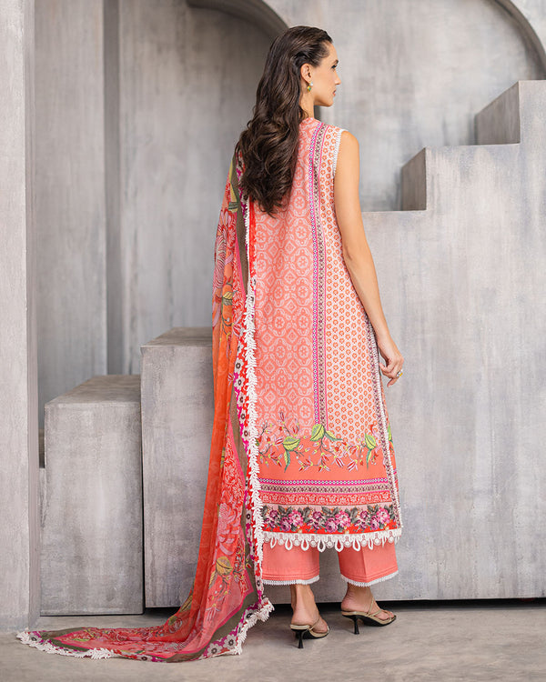 Roheenaz | Azalea Printed Lawn 24 | Radiant Rose - by - Libasekhas UK - Registered Vendor of : Roheenaz - 100% Original Designer Dresss