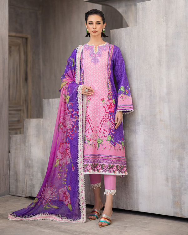 Roheenaz | Azalea Printed Lawn 24 | Luxe Bloom - by - Libasekhas UK - Registered Vendor of : Roheenaz - 100% Original Designer Dresss