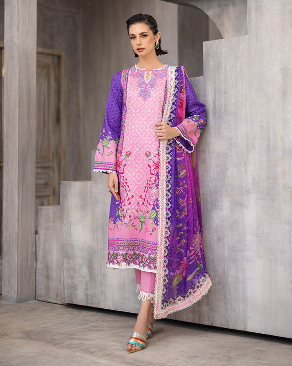 Roheenaz | Azalea Printed Lawn 24 | Luxe Bloom - by - Libasekhas UK - Registered Vendor of : Roheenaz - 100% Original Designer Dresss