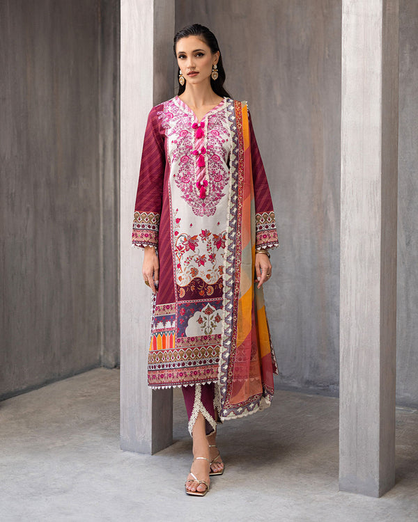 Roheenaz | Azalea Printed Lawn 24 | Orchid Oasis - by - Libasekhas UK - Registered Vendor of : Roheenaz - 100% Original Designer Dresss