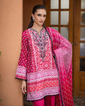 Roheenaz | Azalea Printed Lawn 24 | Coral Cascade - by - Libasekhas UK - Registered Vendor of : Roheenaz - 100% Original Designer Dresss