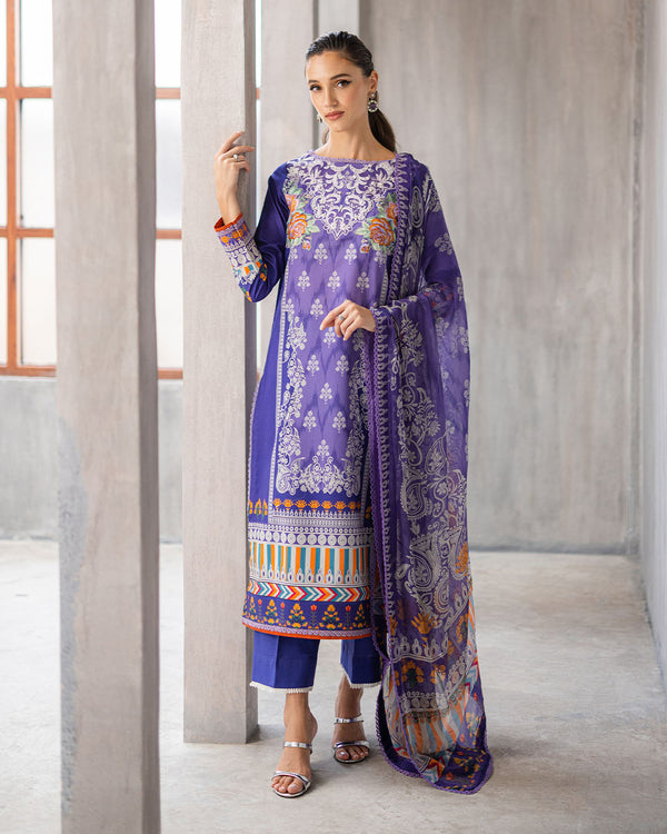 Roheenaz | Azalea Printed Lawn 24 | Blissful Berry - by - Libasekhas UK - Registered Vendor of : Roheenaz - 100% Original Designer Dresss
