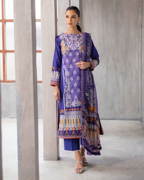 Roheenaz | Azalea Printed Lawn 24 | Blissful Berry - by - Libasekhas UK - Registered Vendor of : Roheenaz - 100% Original Designer Dresss