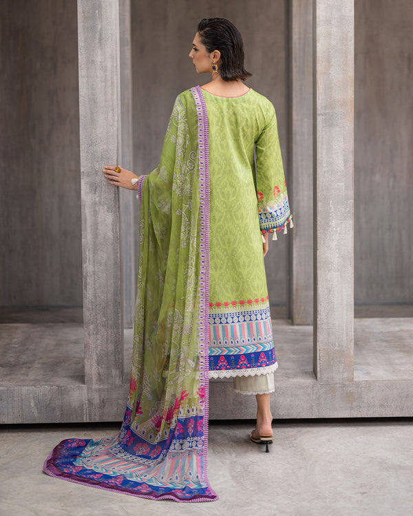 Roheenaz | Azalea Printed Lawn 24 | Serene Seafoam - by - Libasekhas UK - Registered Vendor of : Roheenaz - 100% Original Designer Dresss