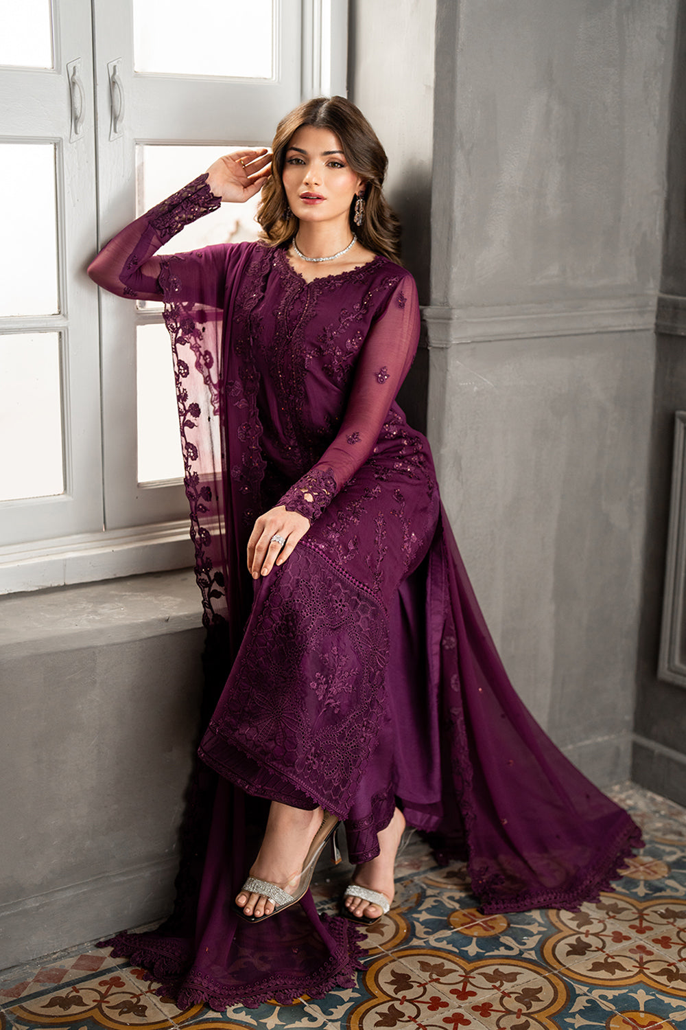 Azure | Ensembles | Rose Noir - by Libasekhas UK - Registered Vendor of : Azure - 100% Original Designer Dress