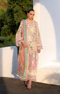 AJR Couture | Printakari Lawn 25 | Rose - by - Libasekhas UK - Registered Vendor of : AJR Couture - 100% Original Designer Dresss