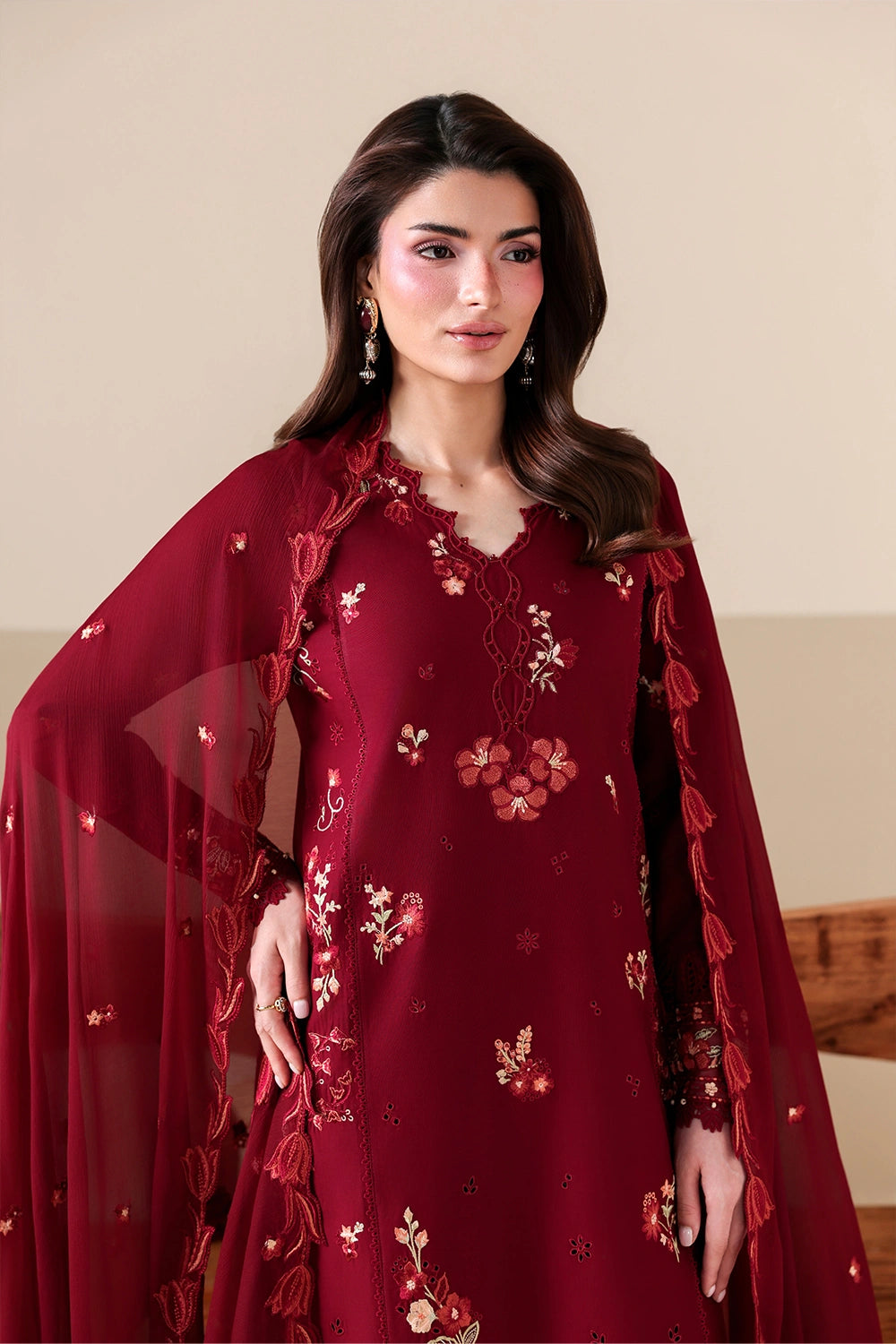 Azure | Luxury Lawn 26 | Ruby Rose - by Libasekhas UK - Registered Vendor of : Azure - 100% Original Designer Dress