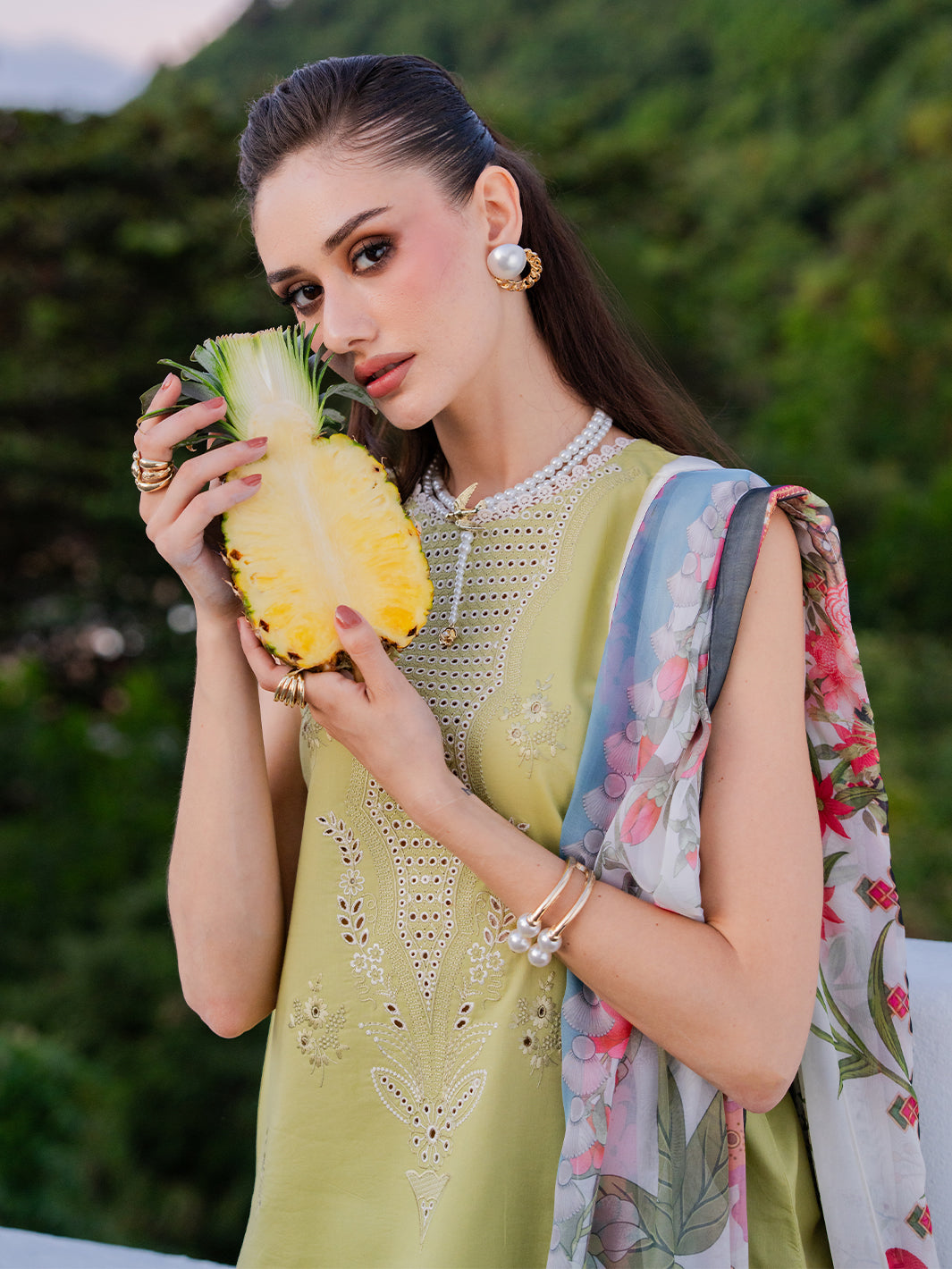 Izel | Dareen Luxury Lawn 26 | Ruhaab - by Libasekhas UK - Registered Vendor of : Izel - 100% Original Designer Dress