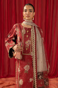 Alizeh | Sheen Lawn Prints 24 | Russet - by - Libasekhas UK - Registered Vendor of : Alizeh - 100% Original Designer Dresss