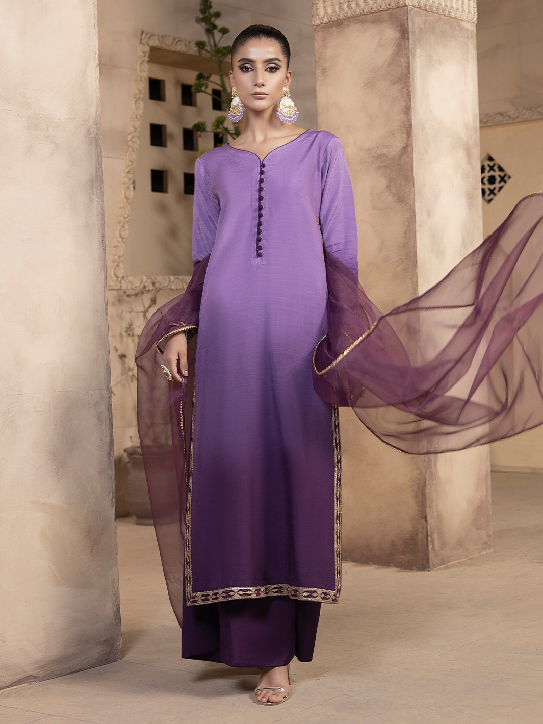 Hem Stitch | Raw Silk Edit 25 | Raania - by - Libasekhas UK - Registered Vendor of : Hemstitch - 100% Original Designer Dresss