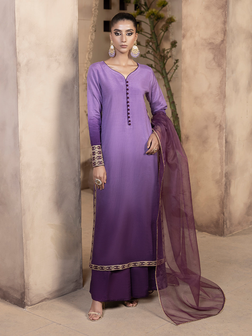 Hem Stitch | Raw Silk Edit 25 | Raania - by - Libasekhas UK - Registered Vendor of : Hemstitch - 100% Original Designer Dresss