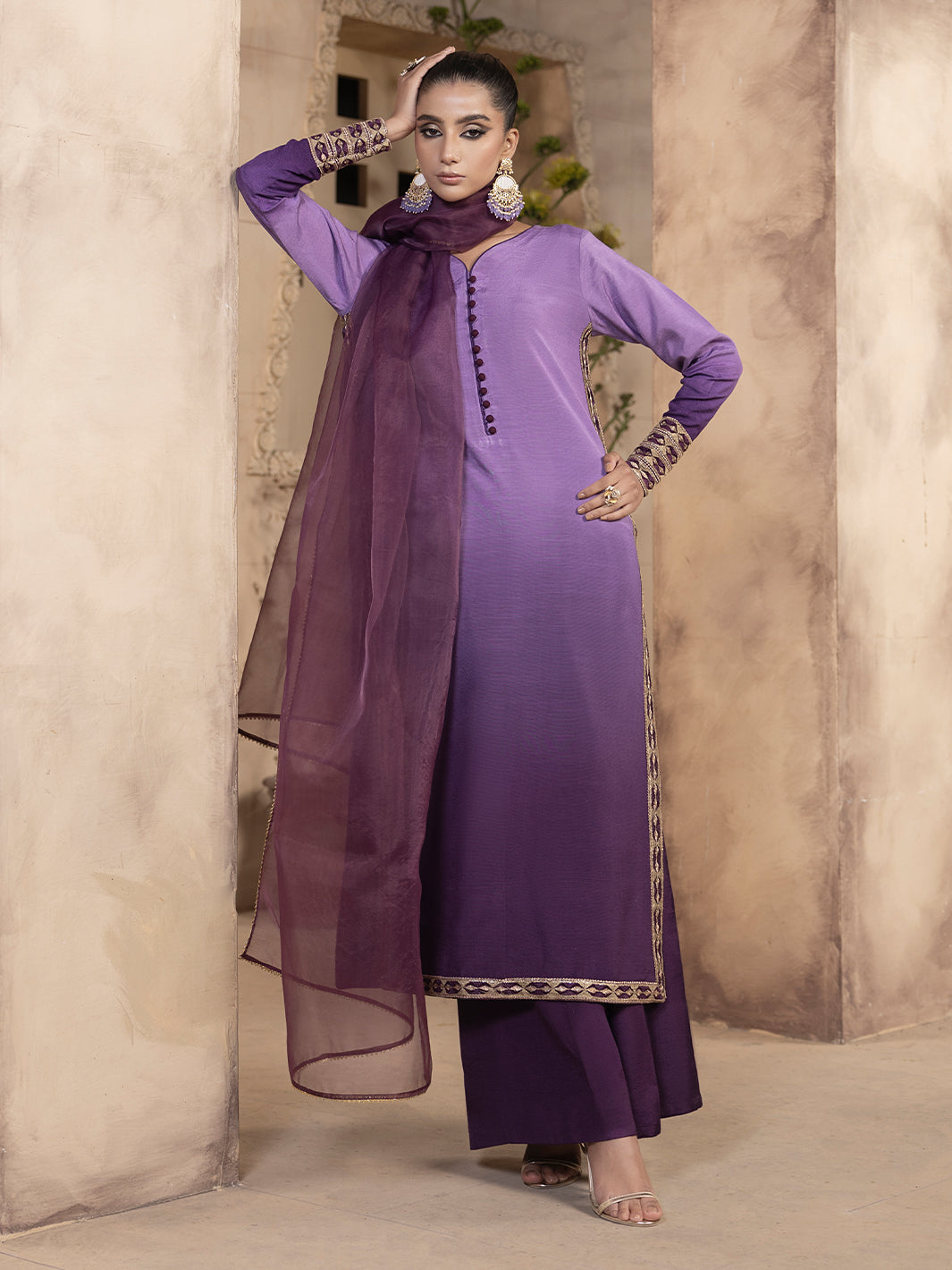Hem Stitch | Raw Silk Edit 25 | Raania - by - Libasekhas UK - Registered Vendor of : Hemstitch - 100% Original Designer Dresss