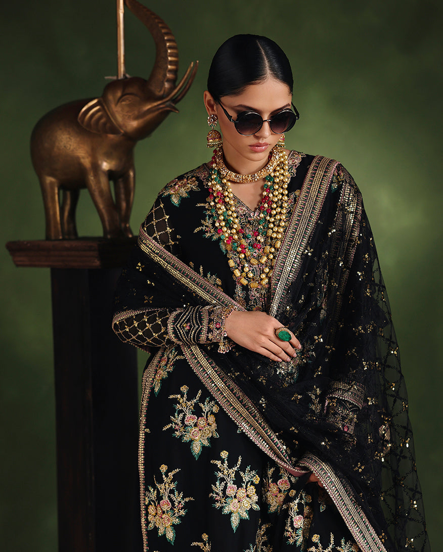 Roheenaz | Royale Eternel Chiffon Edit | Radiant Muse - by Libasekhas UK - Registered Vendor of : Roheenaz - 100% Original Designer Dress