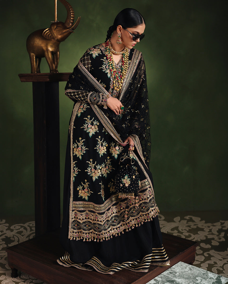 Roheenaz | Royale Eternel Chiffon Edit | Radiant Muse - by Libasekhas UK - Registered Vendor of : Roheenaz - 100% Original Designer Dress