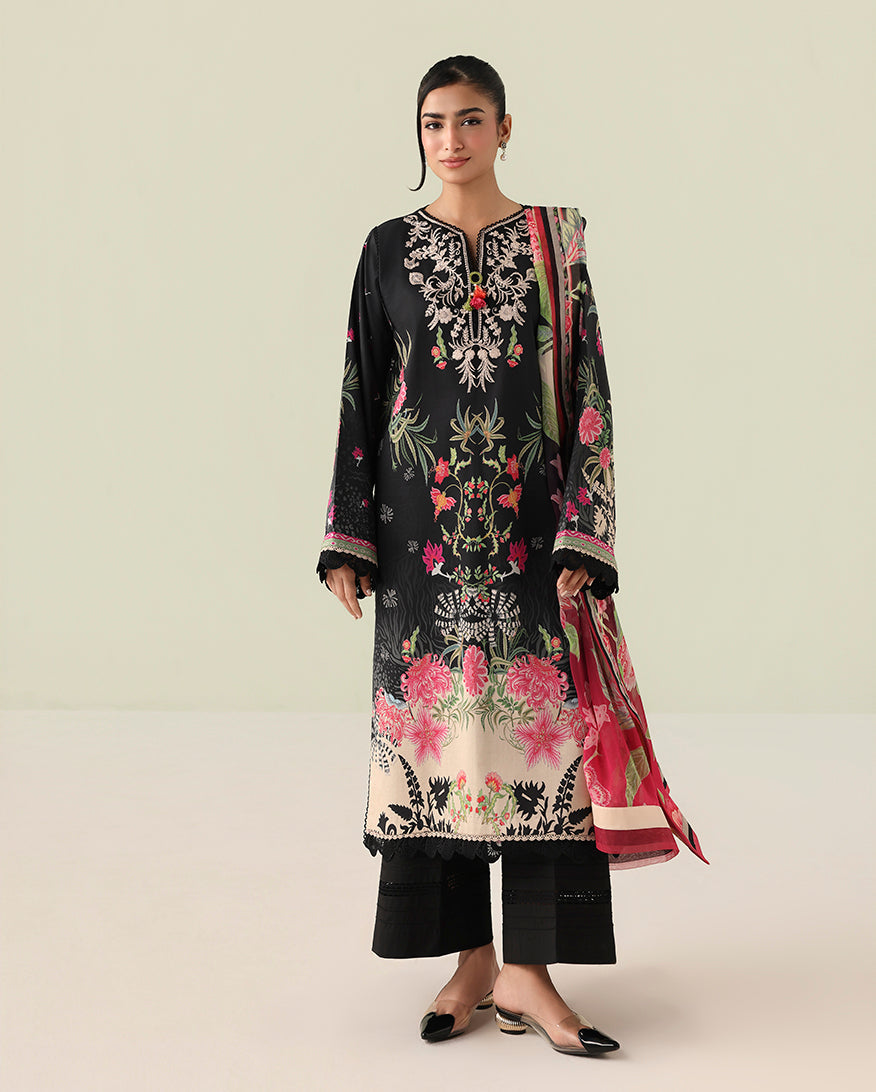 Roheenaz | Rosette Lawn | Radiant Noon - by Libasekhas UK - Registered Vendor of : Roheenaz - 100% Original Designer Dress